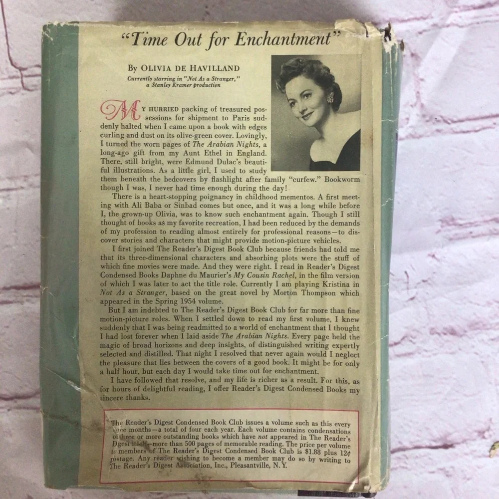 Reader’s Digest Condensed Books Summer 1955 Hardcover Book - Picture 2 of 3